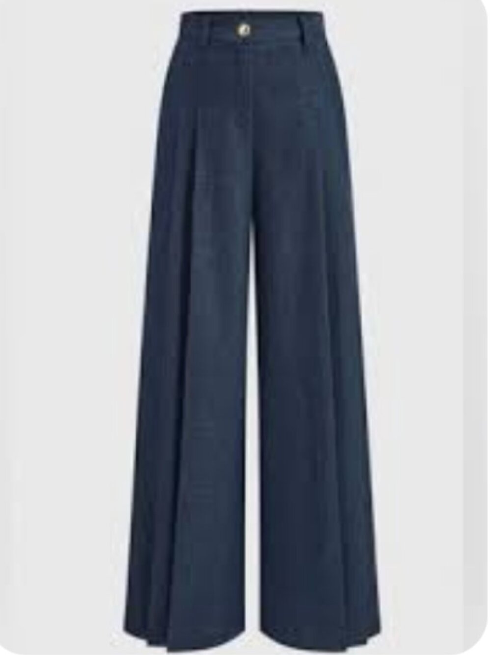 NWT Commense high Waisted Wide Leg pleated Trousers Pants Minimalist sz XS
